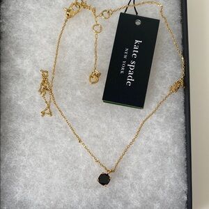 kate spade Gold and Black Minimalist Necklace